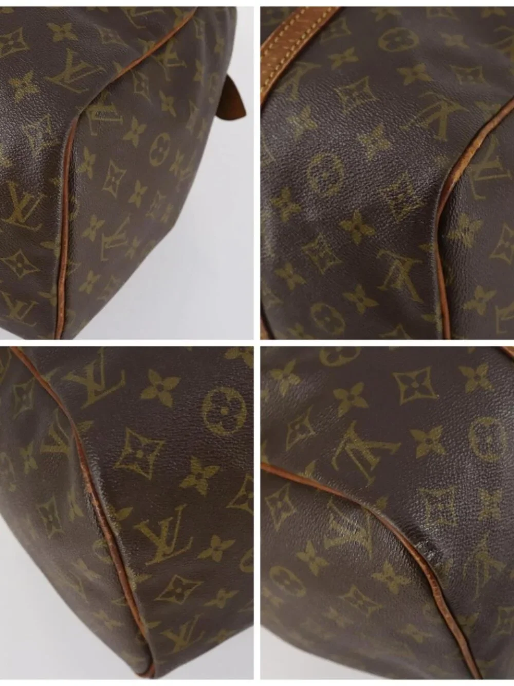 LOUIS VUITTON Monogram Sac Souple 35 Boston Bag M41626 LV Auth hk3035